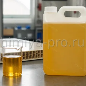 Жёлто-бурая жидкость отвердителя ПЭПа — полиэтиленполиамин для холодного отверждения эпоксидных смол ЭД-16 и ЭД-20