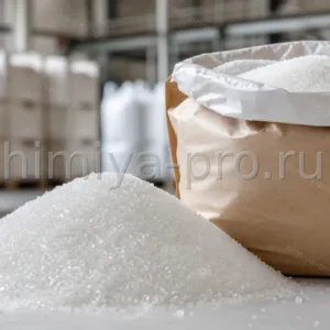 Белые кристаллы сахарозы C12H22O11 CAS 57-50-1 в мешке — пищевой дисахарид для промышленности и фармацевтики