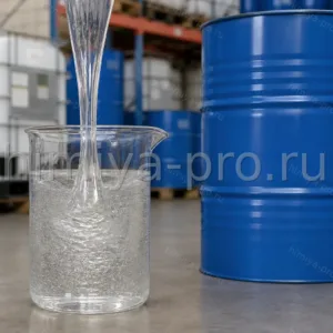 Вязкая прозрачная полифосфорная кислота в бочке — сырьё для лакокрасочных материалов и огнезащиты