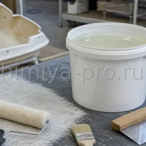 Смола BRE 4560 TPBL с пониженным экзотермом для толстых слоёв ламината в промышленном ведре