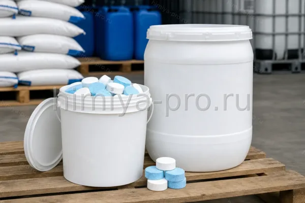 Многофункциональные хлорныедля бассейнов…, CAS 87-90-1, таблетки