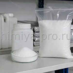 Белый кристаллический порошок формиата натрия 95% в упаковке — соль для текстильной печати и дубления кожи