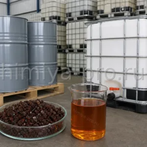 Хлорид железа III — тёмные кристаллы и раствор в канистрах и IBC для водоочистки коагуляции и травления меди