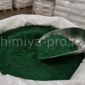 Зелёный порoshok pigmentnogo okсиda khroma III Cr2O3 v meshke 25 kg — svetostoykiy neorganicheskiy pigment dlya LKM