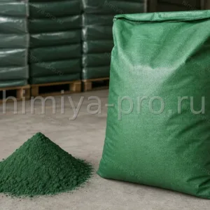 Железоокисный пигмент зелёный 835: зелёный композитный порошок в мешке для минеральных красок