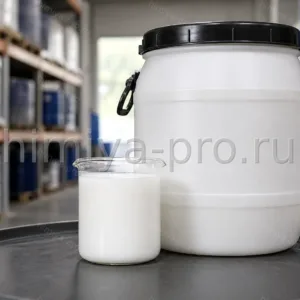 Белая стирол-акриловая дисперсия Новопол 001А в бочке — связующее для фасадных и интерьерных красок