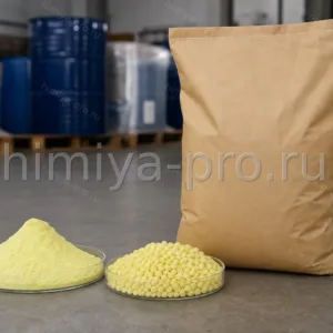 Жёлтые гранулы полуускорителя вулканизации MBTS в мешке 25 кг, тиазольная добавка для резиновых смесей