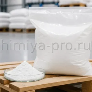 Белый мелкодисперсный порошок пищевого диоксида титана в герметичной упаковке для молочной промышленности