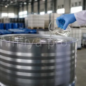 Изопропилмиристат IPM в стальной бочке — эфир жирной кислоты для парфюмерии, трансдермальных основ и импортных рецептур.