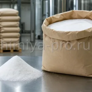 Белые кристаллы лимонной кислоты CAS 77-92-9 в мешках 25 кг для пищевой промышленности, напитков и бытовой химии