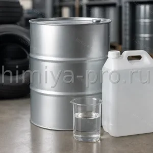 Промышленная тара с бесцветным углеводородным растворителем нефрас С2-80/120 для резиновой промышленности