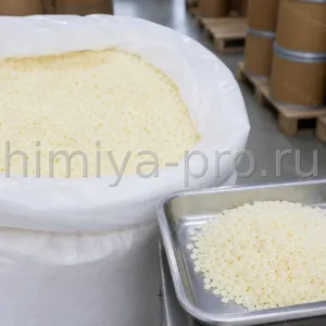Белые гранулы самоэмульгирующей основы E 12 в мешке — анионный O/W эмульгатор для кремов и лосьонов, CAS 68955-20-4