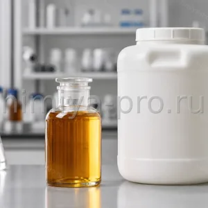Янтарная вязкая жидкость полисорбата 80 в бутылке — неионогенный эмульгатор O/W для косметики и фармацевтики, CAS 9005-65-6