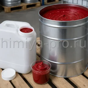 Красная паста водной дисперсии пигмента Пуриколор PRE5-L CI 12490 в канистре на поддоне склада