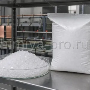Прозрачные белые кристаллы хлорида цинка 98,01% в мешке для гальванического цинкования и электролитов