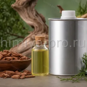 Эфирное масло виргинского можжевельника в канистре с древесной щепой, древесный аромат CAS 8000-27-9
