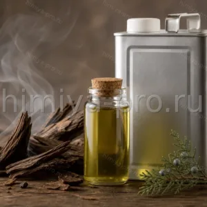 Техасское кедровое масло в промышленной канистре с можжевеловой древесиной, дымный древесный профиль