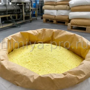Жёлтый порошок порообразователя азодикарбонамида марки АС 6000 в мешке для экструзии пенопластов