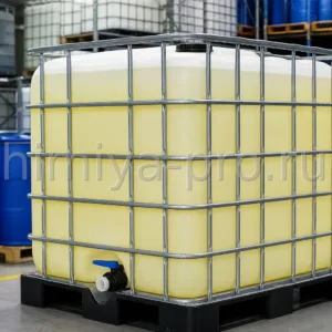 Светло-жёлтая жидкость алкилполигликозида C8–C10 50% в IBC, биоразлагаемое ПАВ для моющих и косметических средств