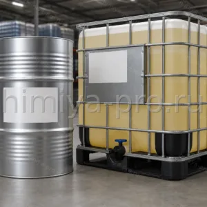 Смесь DMA C18/C16 в IBC-контейнере на паллете для химической промышленности и ПАВ
