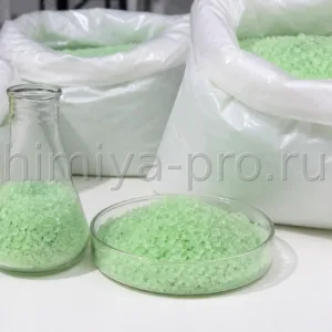 Светло-зелёные кристаллы никеля хлористого NiCl2·6H2O в мешках с полиэтиленовым вкладышем, CAS 7791-20-0