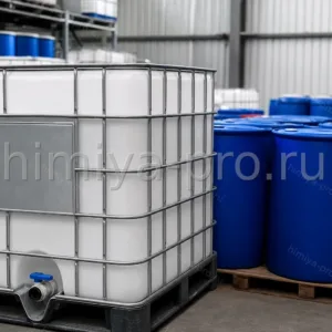 Фосфорная кислота 85 % H3PO4 CAS 7664-38-2 UN 1805 в IBC-контейнере на складе удобрений, концентрированный раствор