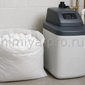 Соль таблетированная NaCl 99,5 % таблетки 25 мм в мешке 25 кг для регенерации умягчителей воды