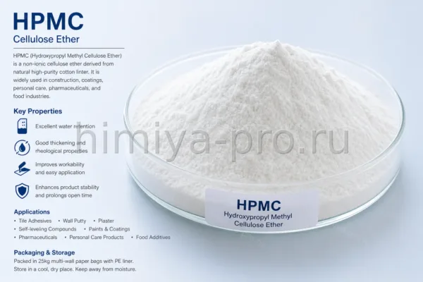 HPMC, CAS 9004-65-3, порошок