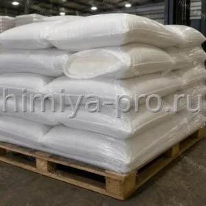 Паллета мешков аммиачной селитры 34,4% азота с полиэтиленовым вкладышем на дилерском складе агрохимии