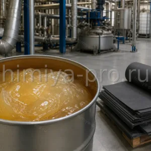Технический полиизобутилен вязкой массы в барабане для антикоррозионных покрытий
