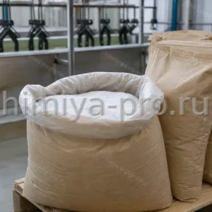Белый кристаллический порошок цинка фосфорнокислого 1-замещенного 2-водного в мешках у фосфатирующей ванны