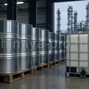Бесцветный метанол технический марки А в стальных бочках и IBC на складе органического синтеза