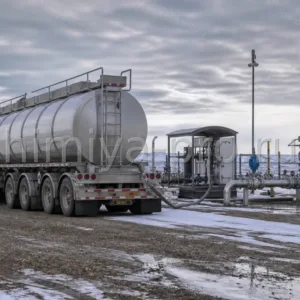 Метанол технический марки Б у автоцистерны на газопромысле для ингибирования гидратов в трубопроводах