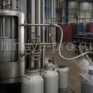 Заправка стационарного газификатора жидким аргоном для защитной атмосферы сварки и плавки металлов