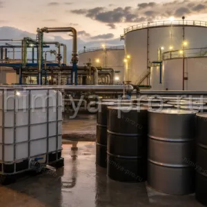 Маслянистая добавка к бензину АДА-КРАТА-Т в IBC-контейнере на нефтебазе при смешении топлива