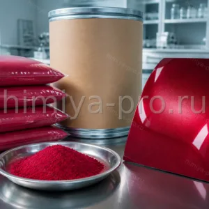 Пурпурно-красный хинакридоновый порошок PR 122 у панели покрытия для автоэмалей и пластиков