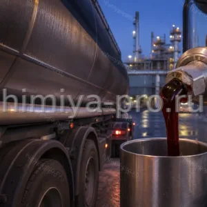Тёмно-коричневая фенольная смола для минваты в пробоотборнике у автоцистерны завода