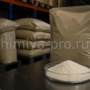 Белый кристаллический порошок кальция аскорбата E302 в мешках 25 кг, антиоксидант и источник витамина C