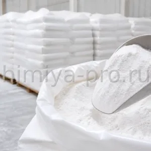 Белый микрокристаллический порошок карбоната кальция в промышленных мешках 25 кг, наполнитель и источник Ca