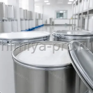 Фармакопейная ЭДТА кислота в герметичных барабанах на чистом GMP-складе фармацевтического сырья.