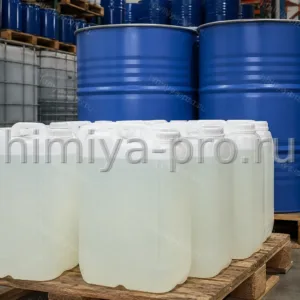 Водный раствор SLES в канистрах 25 кг и бочках на складе сырья для шампуней и жидких моющих средств