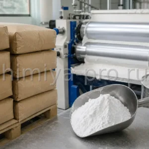 Микротальк МТ-ГШМ в мешках у красочной мельницы: белый мелкий порошок силиката магния для грунтовок и шпатлёвок