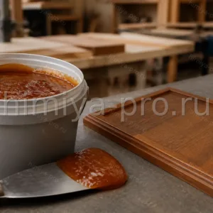 Янтарно-коричневая PU-паста 1902/1269 для полупрозрачных полиуретановых лаков по дереву