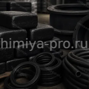Тёмные брикеты высоконитрильного каучука БНКС-40АН для чёрных уплотнений, рукавов и прокладок под нефтепродукты