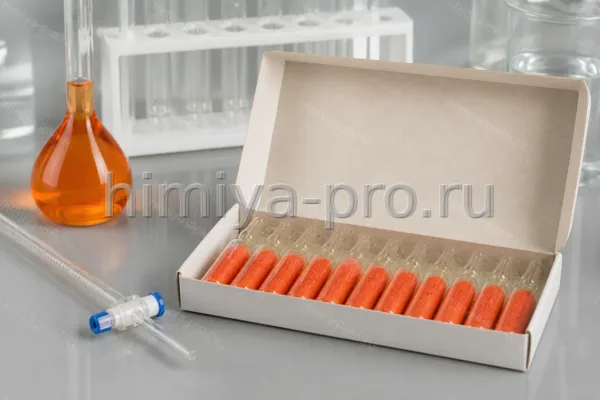 Калий двухромовокислый 0.1Н (коробка - 10 ампул), CAS 7778-50-9