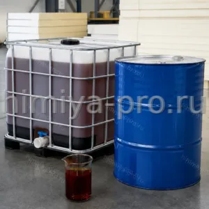 Тёмная аминовая жидкость катализатора 322 компонента Д в бочке 200 кг и IBC на участке пенополиуретана