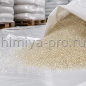 Натуральные прозрачные гранулы полифенилсульфона ПФСУ-Л(Н) из мешка 25 кг для пищевых и медицинских деталей