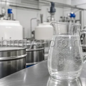 Прозрачный вязкий полиэтиленгликоль ПЭГ-300 в бочках на складе для косметических эмульсий и моющих средств