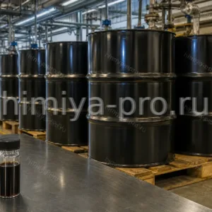 Герметичные бочки изоцианата Сибуфом АИ/101 собственного производства: тёмный компонент Б полиуретановой системы