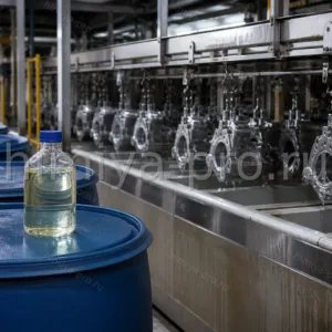 Бочки катионного ПАВ Твалам KVAT CDP-C15 у линии обезжиривания металлических деталей в металлообработке